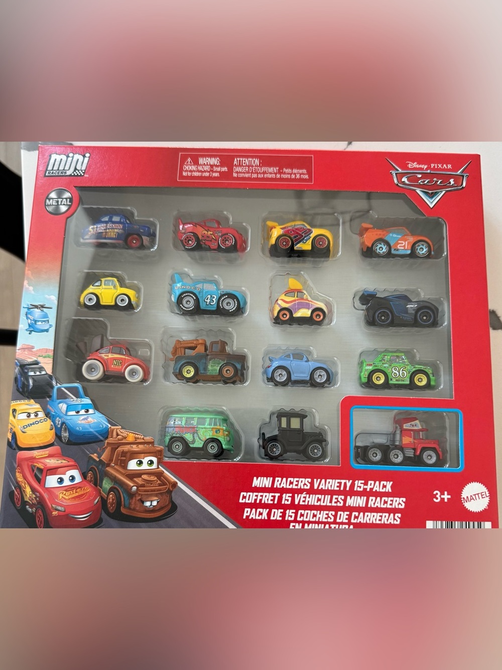 Disney Pixar Cars Mini Racers Variety 15-Pack - Multicolor